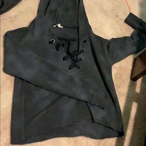 American Eagle Crop Top Hoodie